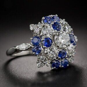 😍925 Silver Plated Wedding/Engagement Ring , F288